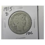 1915-D Barber Quarter