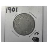 1901 Liberty V-Nickel