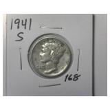 1941-S Mercury Dime