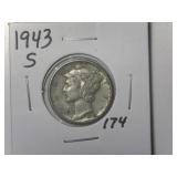 1943-S Mercury Dime