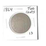 1864 Two Cent Piece