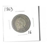 1863 CN Indian Head Cent