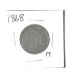 1868 Indian Head Cent