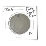 1865 Two Cent Piece