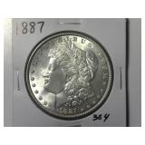 1887 Morgan Silver Dollar