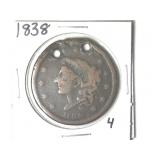 1838 Large Cent