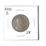 1910-S Lincoln Wheat Cent