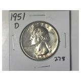 1951-D Washington Quarter