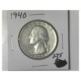 1940 Washington Quarter