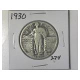 1930 Standing Liberty Quarter