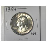 1954 Washington Quarter