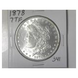 1878 7TF Rev of 78 Morgan Silver Dollar