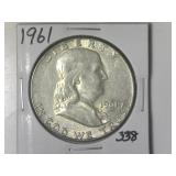 1961 Franklin  Half Dollar