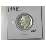 1948 Roosevelt Dime