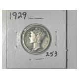 1929 Mercury Dime