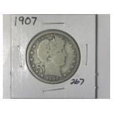 1907 Barber Quarter