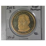 2012-S Harrison Presidential Proof Dollar