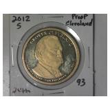 2012-S Cleveland 2nd Presidential Proof Dollar