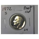 1972-S Clad Proof Roosevelt Dime