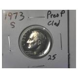 1973-S Clad Proof Roosevelt Dime