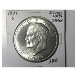 1971-S 40% Silver IKe Dollar