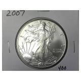 2007 One Ounce American Silver Eagle Dollar