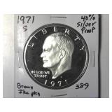 1971-S 40% Silver Proof IKe Dollar