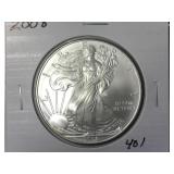 2008 One Ounce American Silver Eagle Dollar