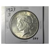 1923-S Peace Silver Dollar