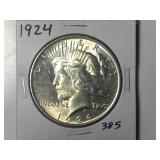 1924 Peace Silver Dollar