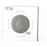 1876 Indian Head Cent