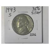 1943-S 35% Silver War Time Jefferson Nickel