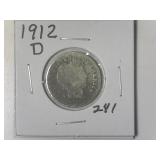 1912-D Barber Dime