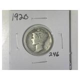 1920 Mercury Dime