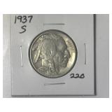 1937-S Buffalo Nickel
