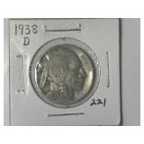 1938-D Buffalo Nickel