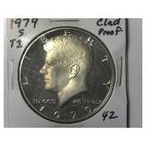 1979-S Type 1 Clad Proof Kennedy Half Dollar