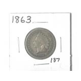 1863 CN Indian Head Cent