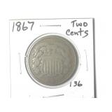 1867 Two Cent Piece
