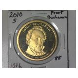 2010-S Buchanan Presidential Proof Dollar
