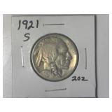 1921-S Buffalo Nickel