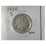 1920-S Buffalo Nickel