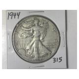1944 Walking Liberty  Half Dollar