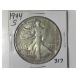 1944-S Walking Liberty  Half Dollar