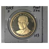 2015-S Ike Presidential Proof Dollar