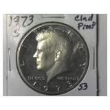 1973-S Clad Proof Kennedy Half Dollar