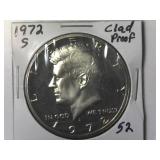 1972-S Clad Proof Kennedy Half Dollar