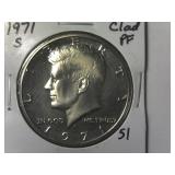 1971-S Clad Proof Kennedy Half Dollar