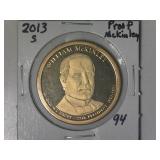 2013-S McKinley Presidential Proof Dollar