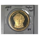 2009-S Taylor Presidential Proof Dollar
